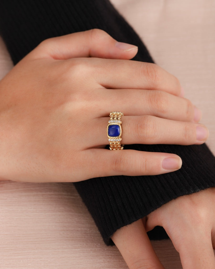 Natural Lapis Lazuli Ring