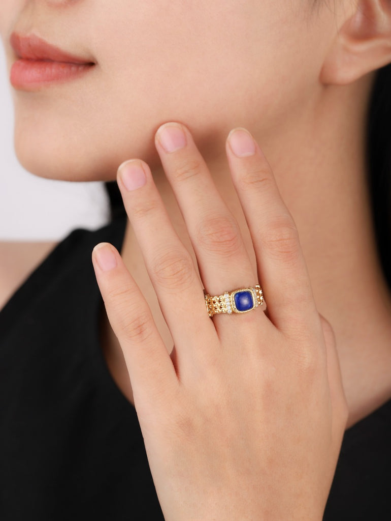 Natural Lapis Lazuli Ring