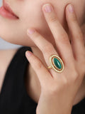 Natural Malachite Ring