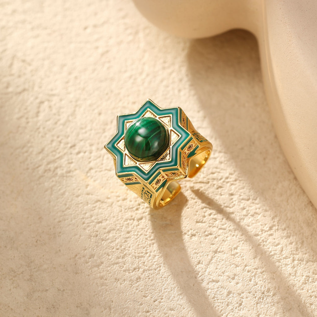 Natural Malachite Ring – iwell