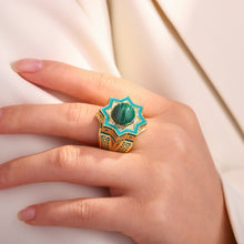 Load image into Gallery viewer, Natural Malachite Ring