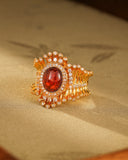 Natural Garnet Ring