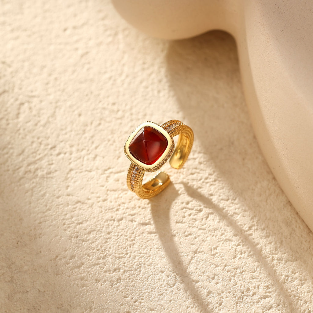 Natural Garnet Ring