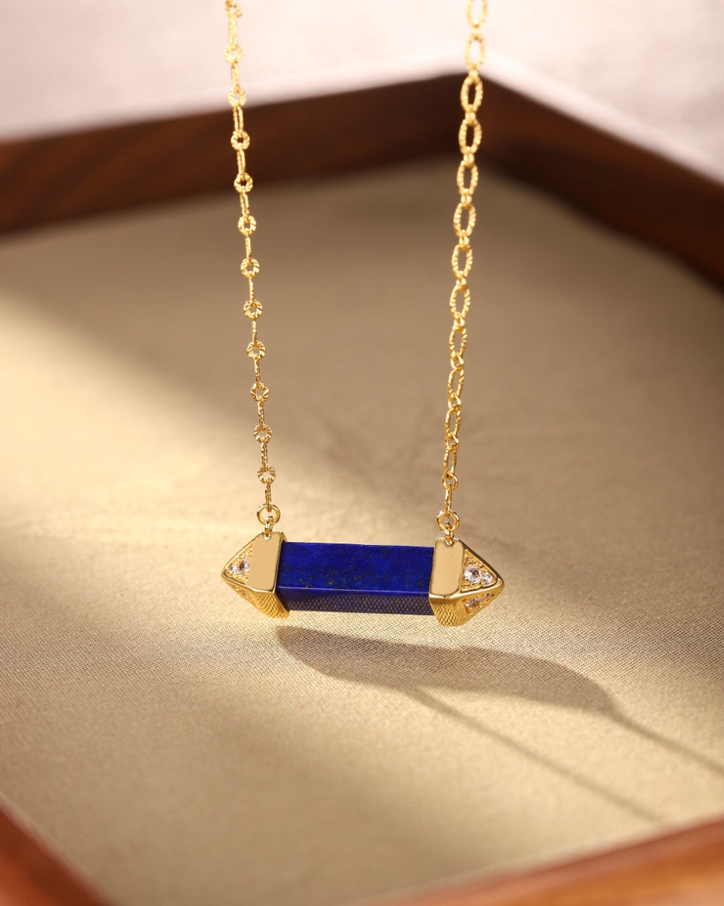 Iwell Lapis Lazuli Balance Beam Pendant