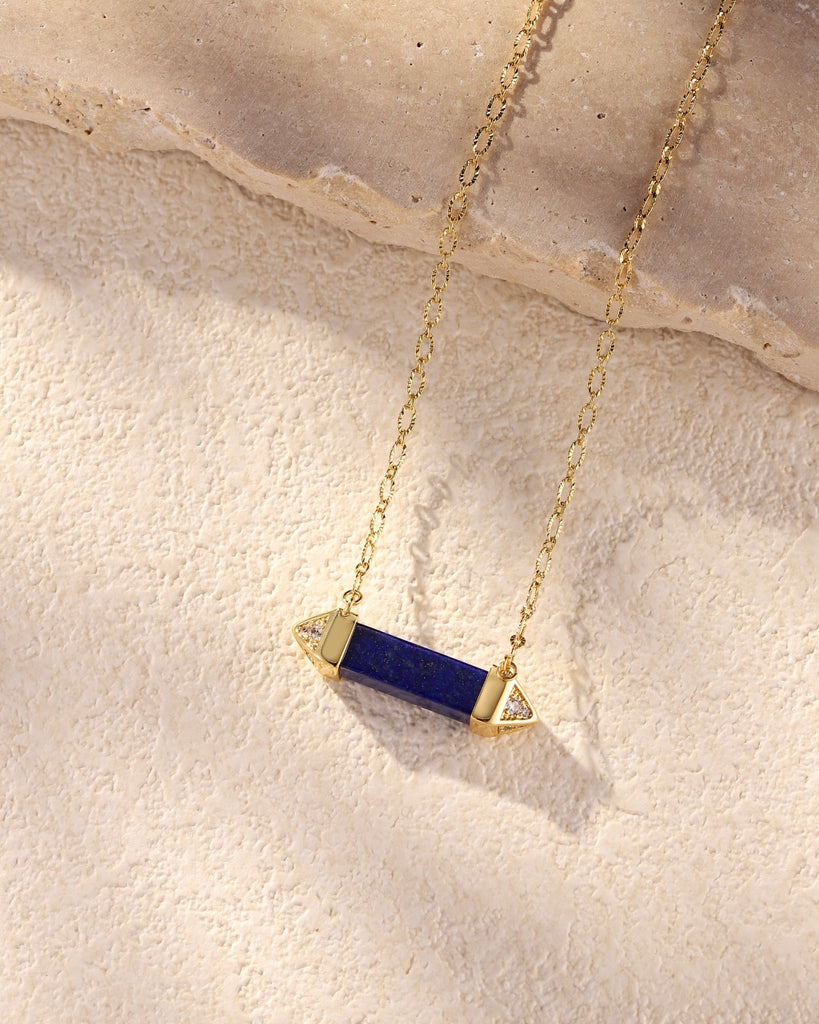 Iwell Lapis Lazuli Balance Beam Pendant