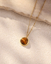 Load image into Gallery viewer, Round Tiger&#39;s Eye Pendant