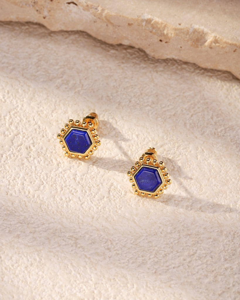 Natural Lapis Lazuli Earring