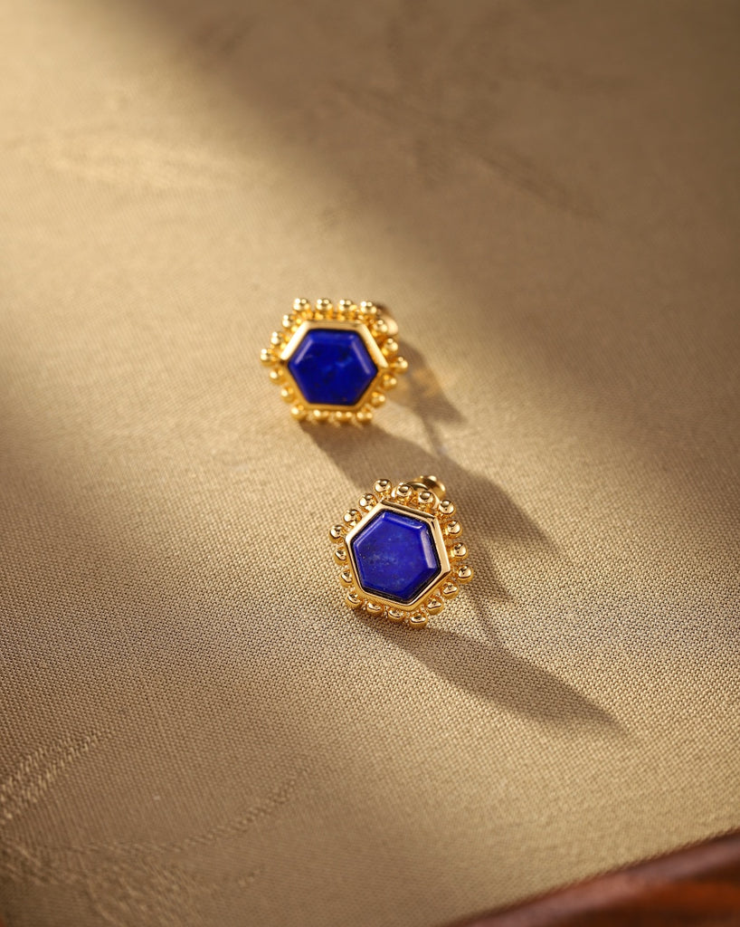 Natural Lapis Lazuli Earring