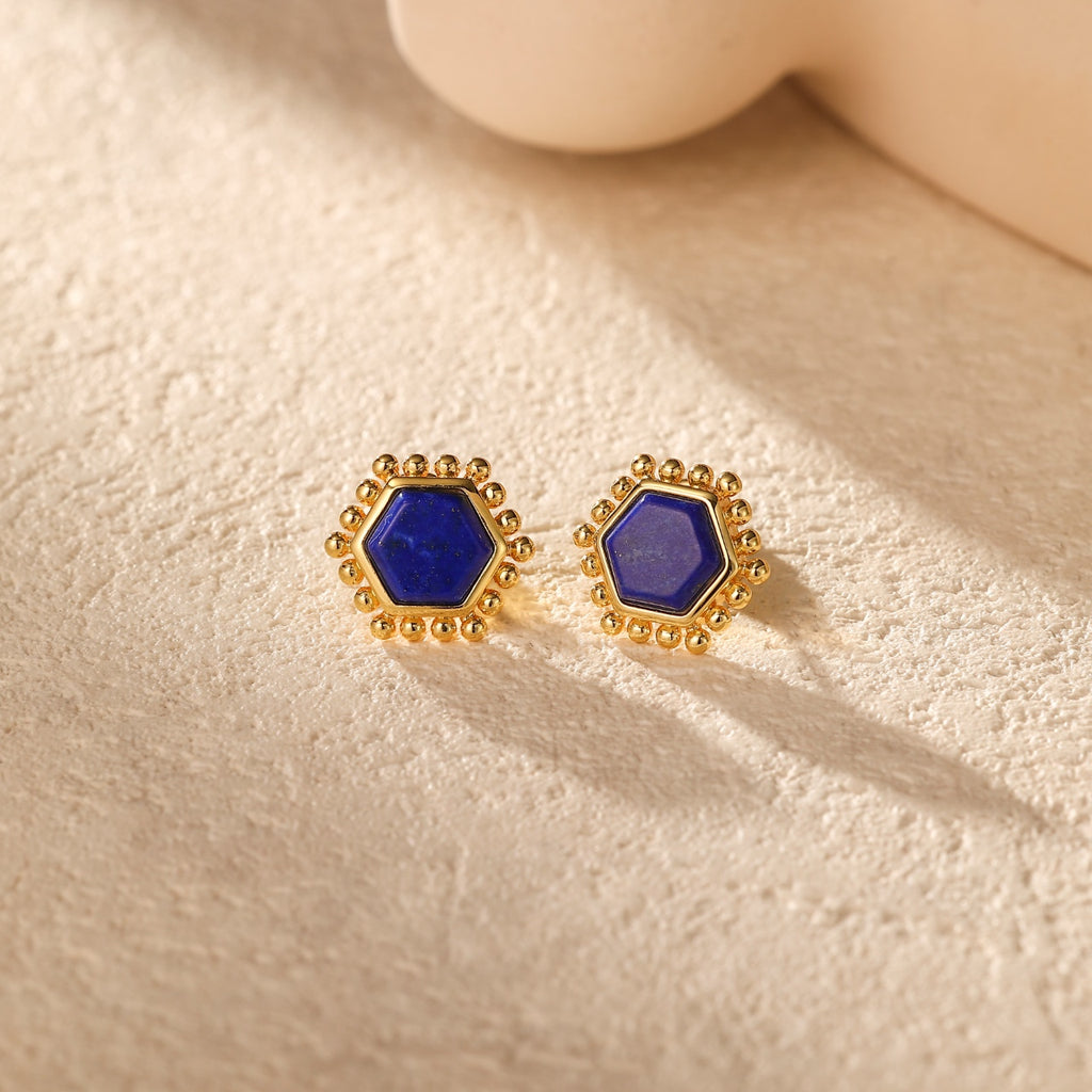 Natural Lapis Lazuli Earring