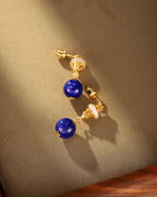 Load image into Gallery viewer, Natural Lapis Lazuli Earring