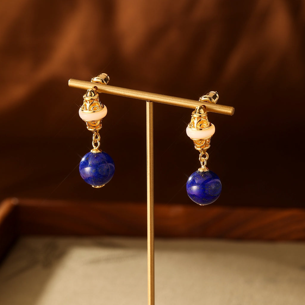 Natural Lapis Lazuli Earring