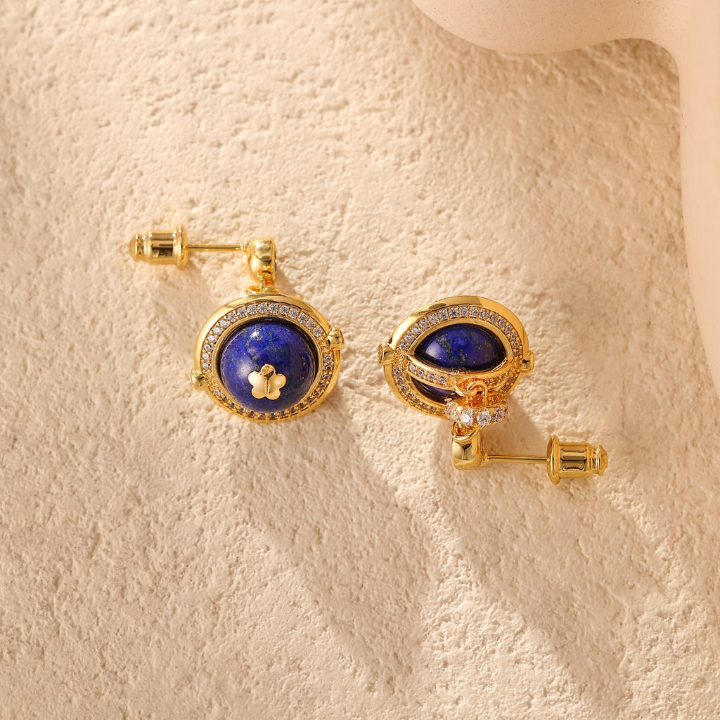 Natural Lapis Lazuli Earring