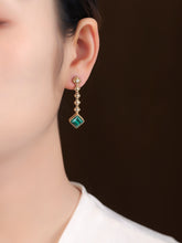 Load image into Gallery viewer, Natural  Malachite Earring