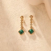 Load image into Gallery viewer, Natural  Malachite Earring