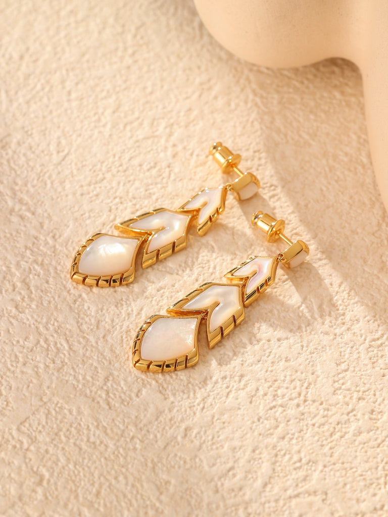 White Shell Earring