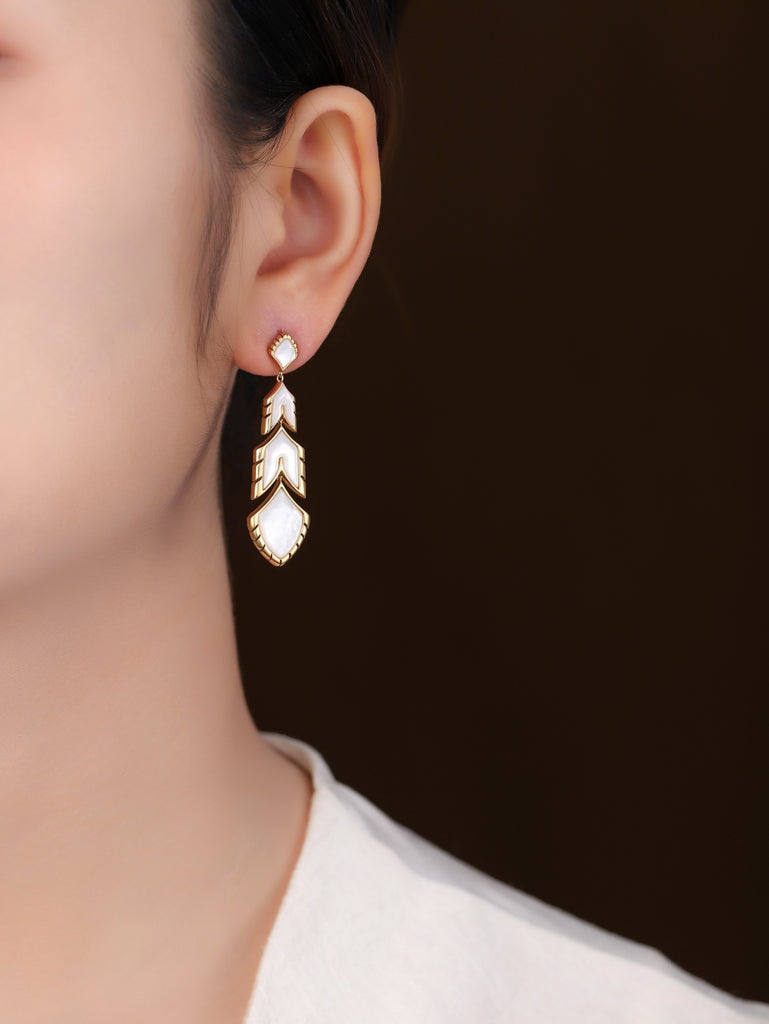 White Shell Earring