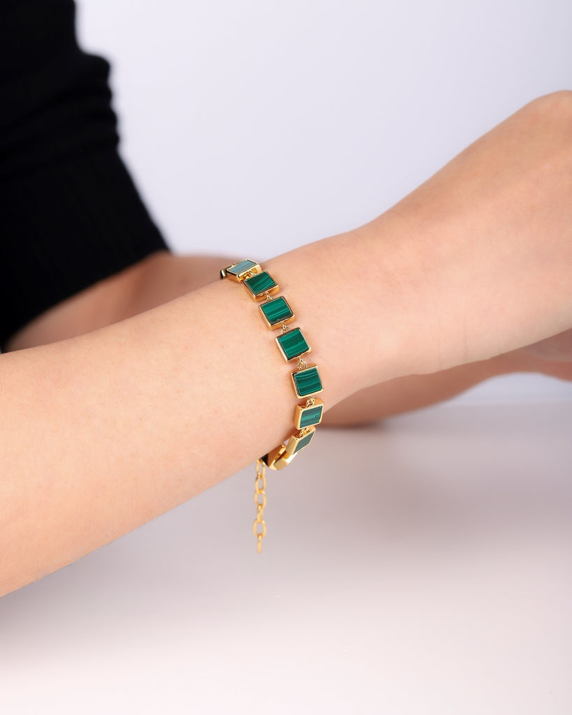 Iwell Natural  Malachite Bracelet