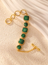 Load image into Gallery viewer, Malachite Square Bracelet